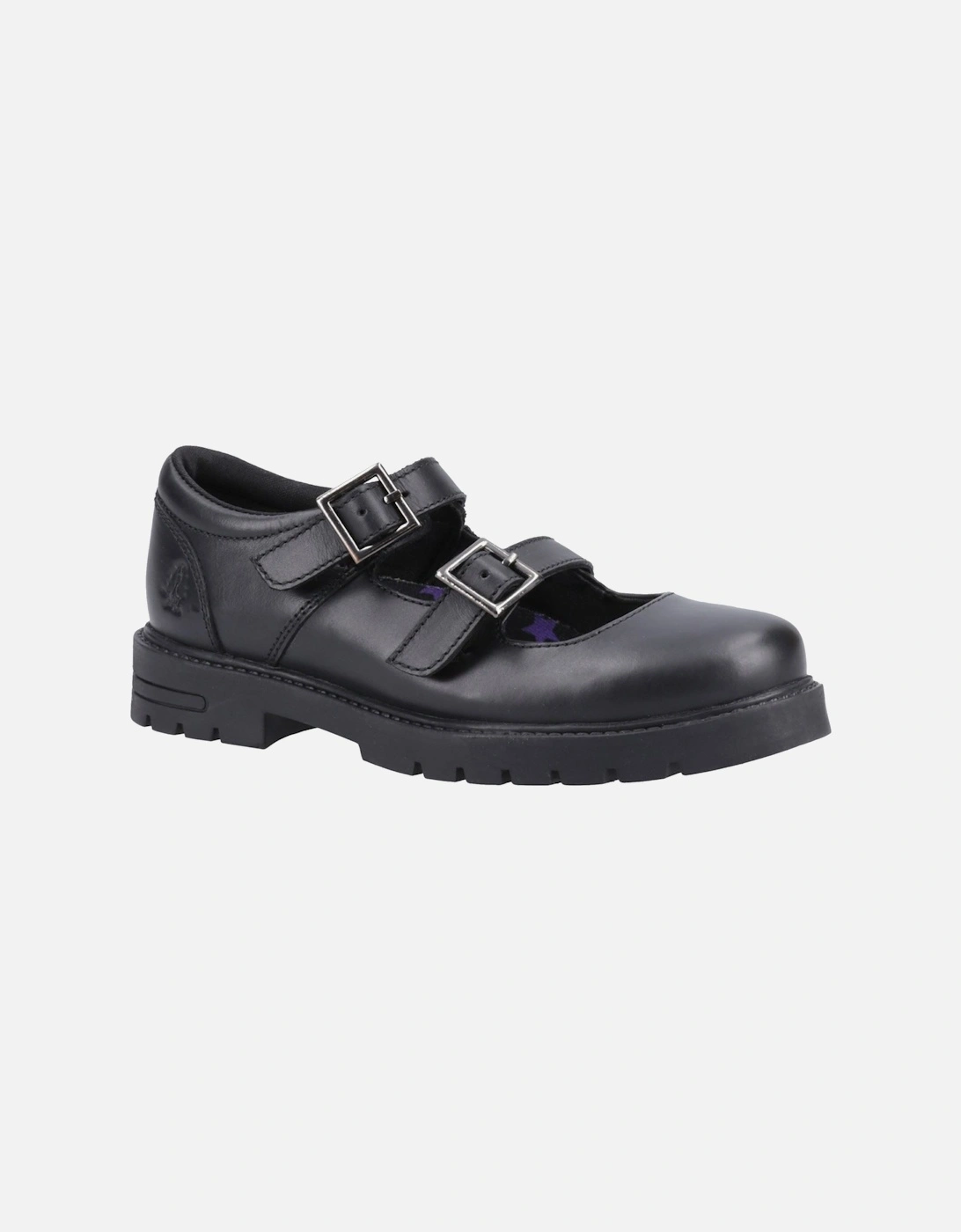 Hush Puppies Girl's Hush Puppies Ella Leather Junior Black Shoes