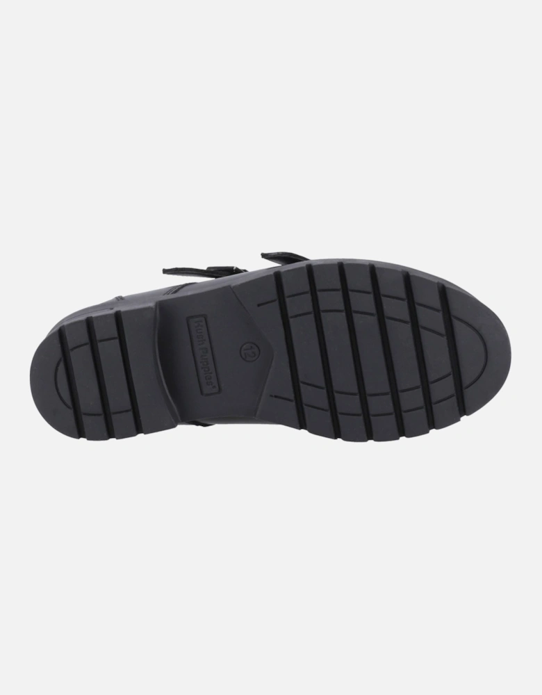 Ella Junior Leather Girls's Black Shoes