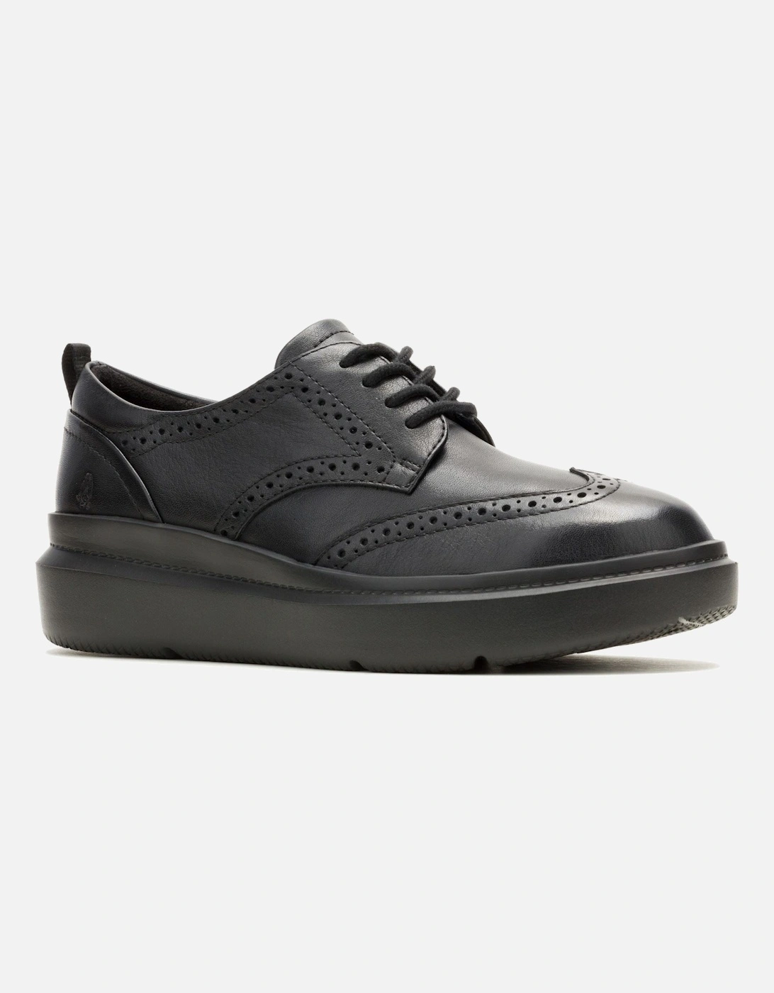 Joy Leather Women's Black/Black Brogues Shoes, 9 of 8