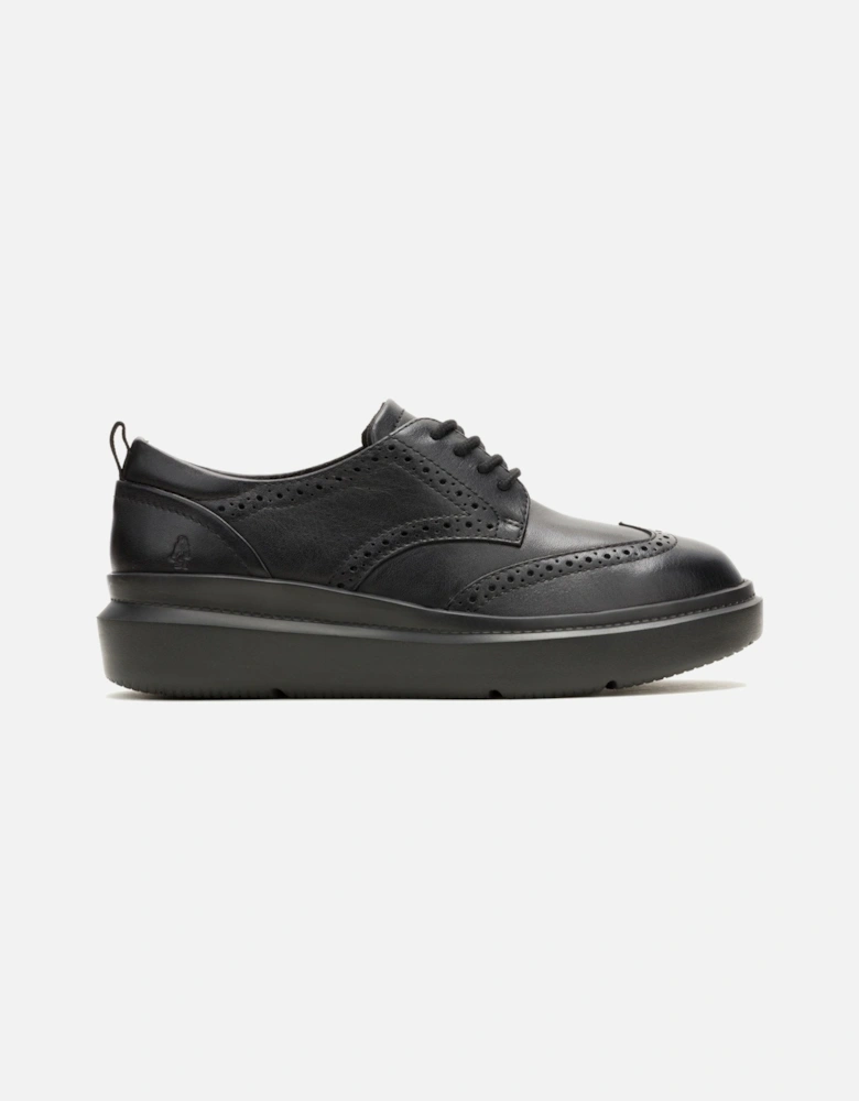 Joy Leather Women's Black/Black Brogues Shoes