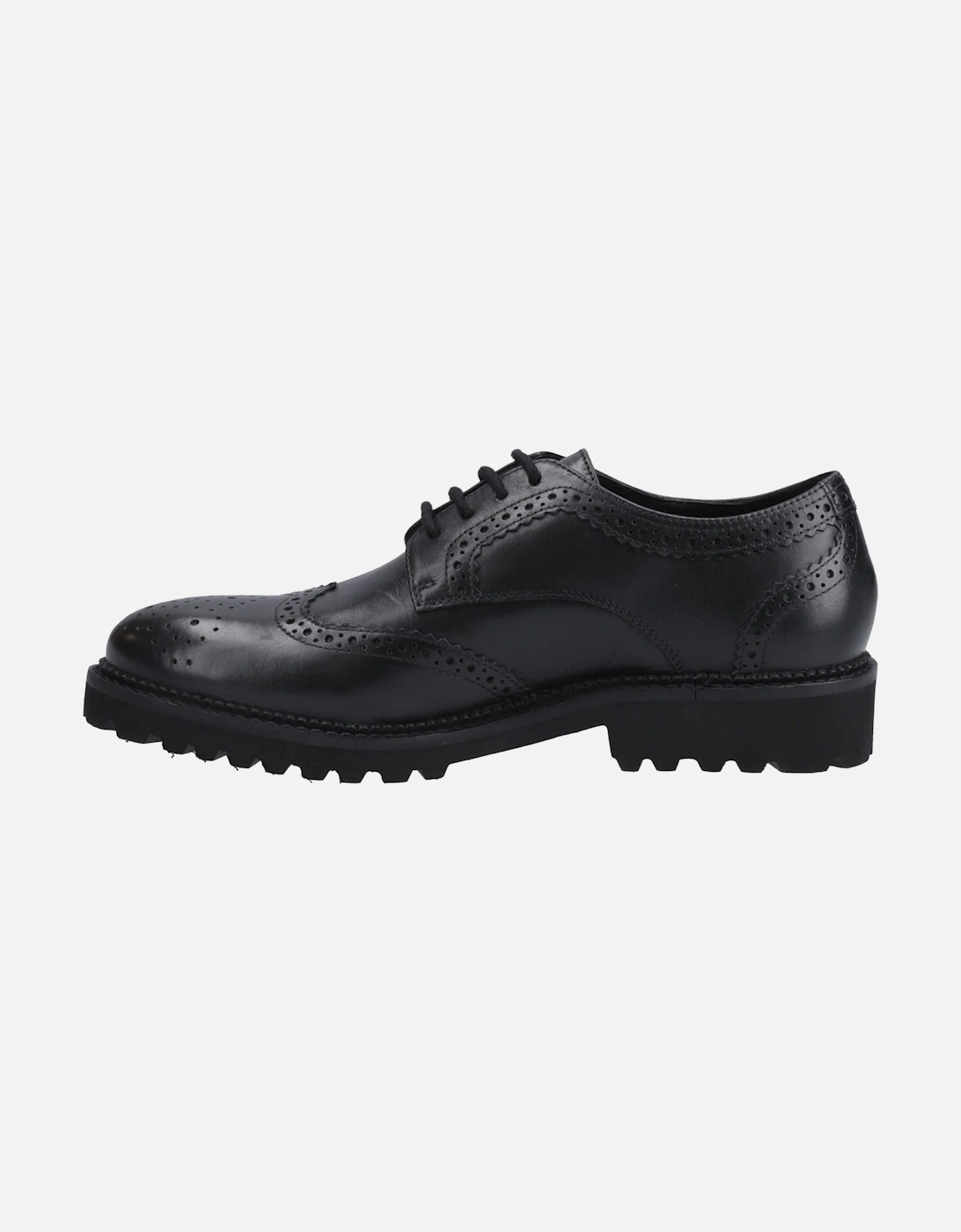 Gabi Lace Up Leather Girls's Black Brogues
