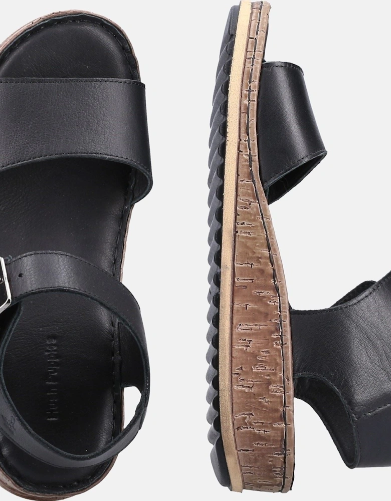 Ellie Leather Women's Black Sandals