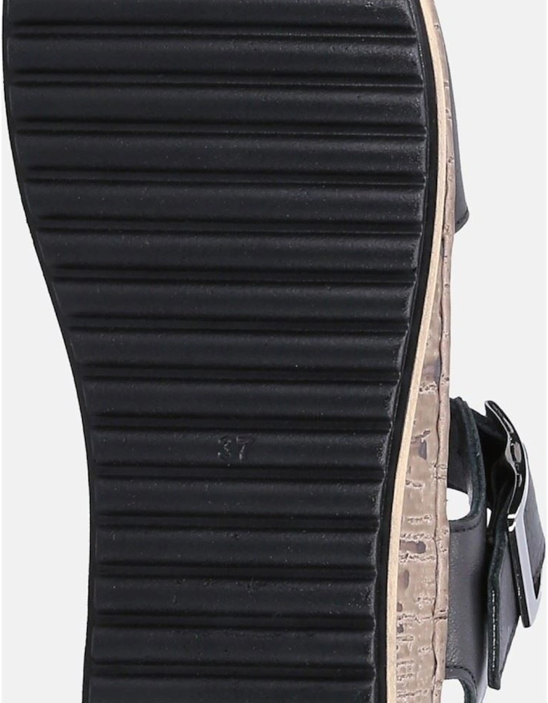 Ellie Leather Women's Black Sandals