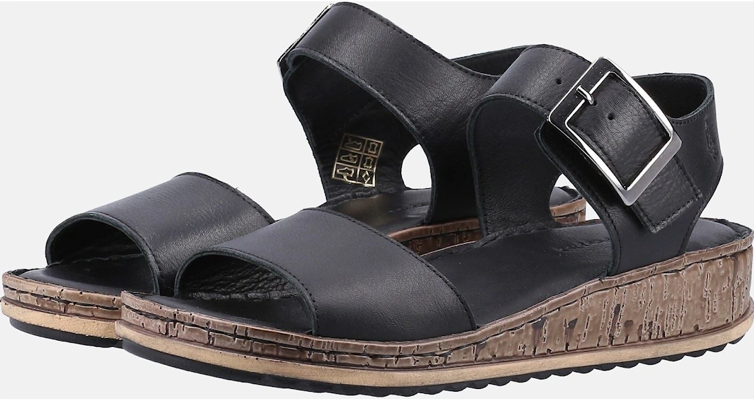 Ellie Leather Women's Black Sandals