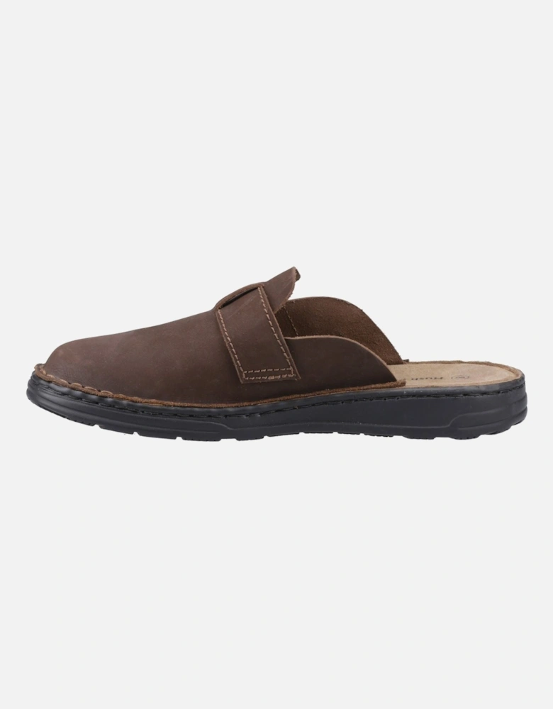 Edward Leather Men's Brown Mules