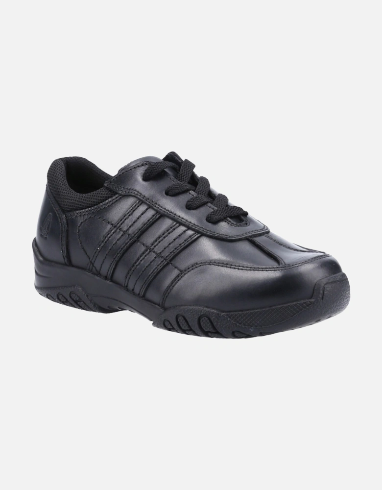 Jezza 2 Senior Leather Boys's Black Lace-Up Shoes