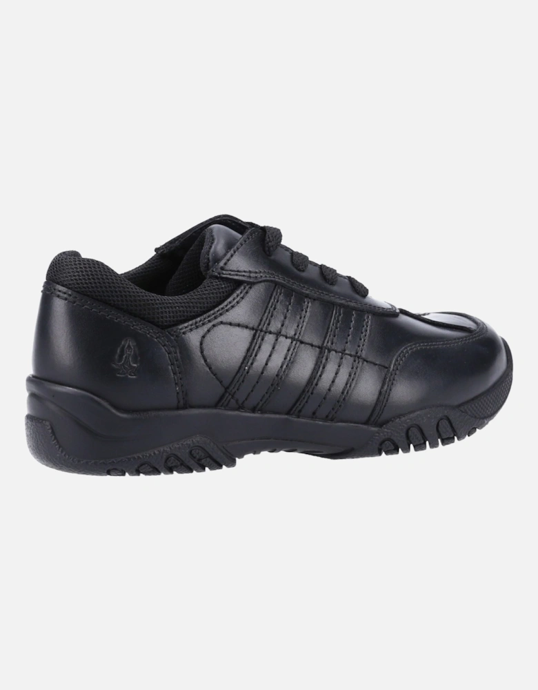 Jezza 2 Senior Leather Boys's Black Lace-Up Shoes