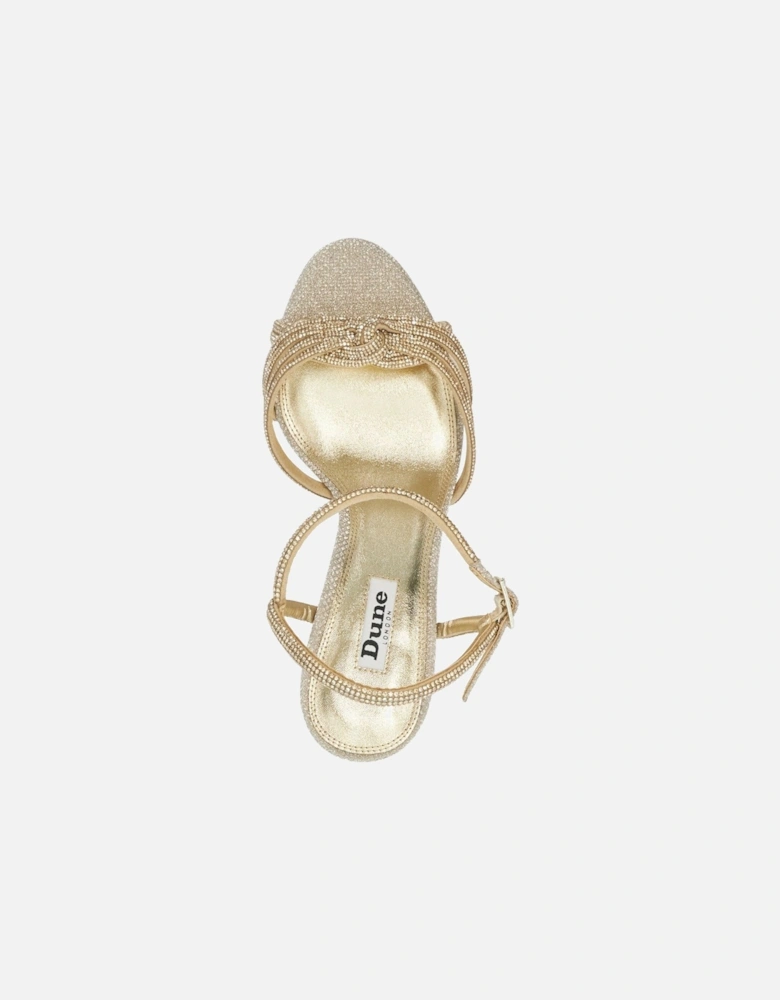 Dune Marvellous Women's Gold Sandals