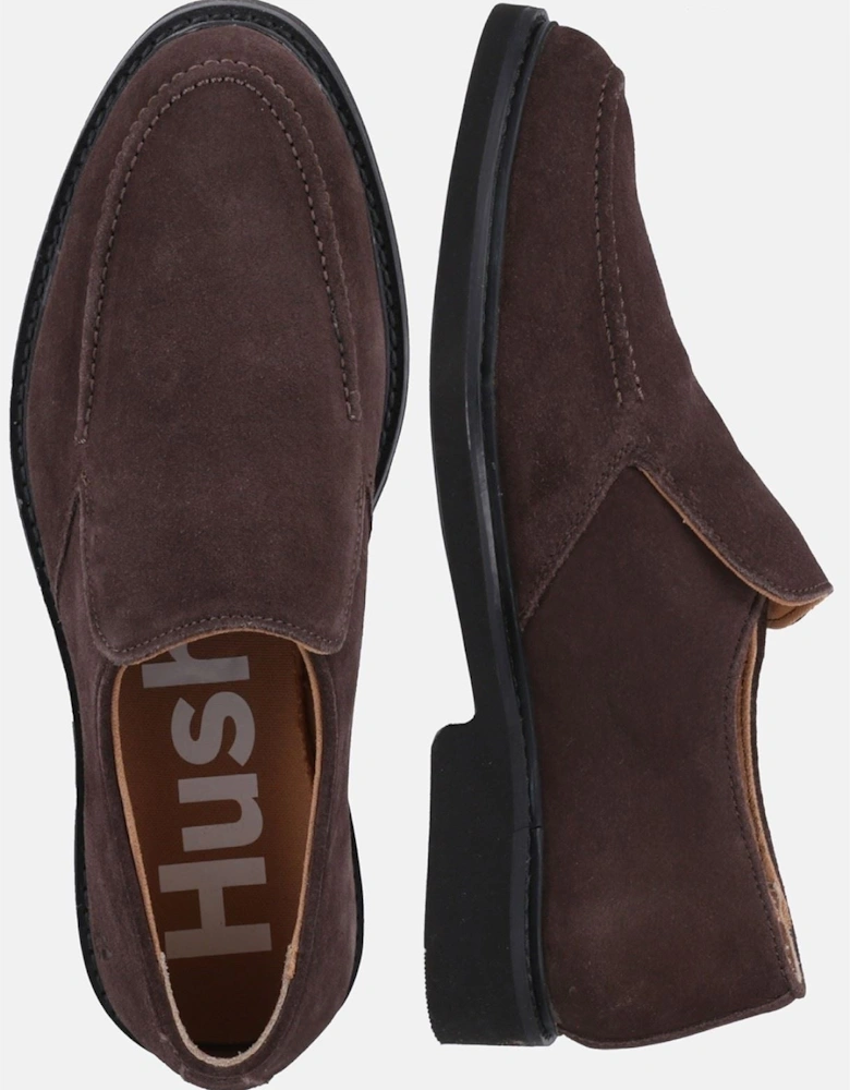Earl Slip On Suede Men's Brown Loafers