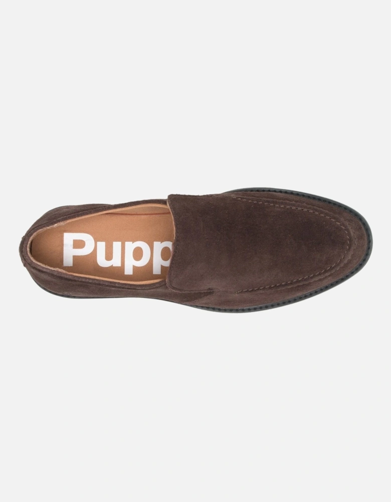 Earl Slip On Suede Men's Brown Loafers
