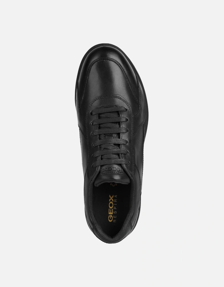 U SPHERICA EC12 Leather Bovine Full Grain Men's Black Trainers