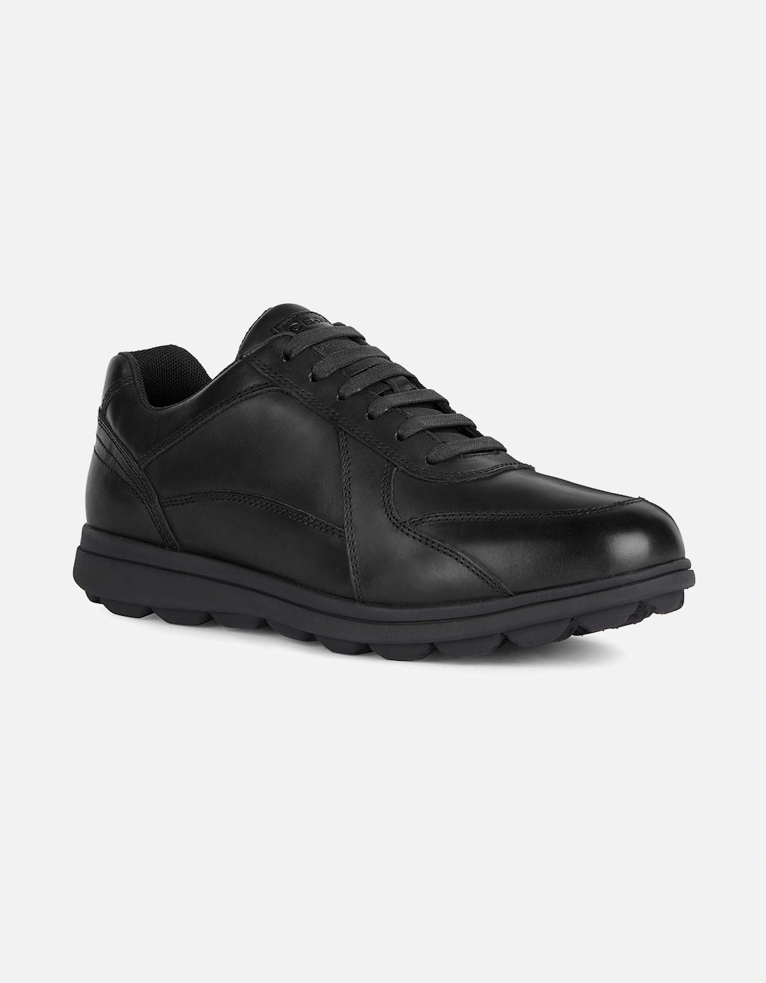 U SPHERICA EC12 Leather Bovine Full Grain Men's Black Trainers, 8 of 7