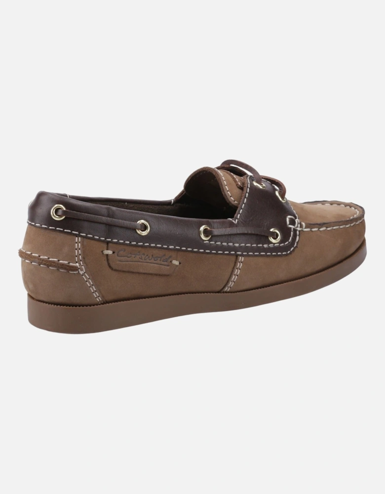 Waterlane Leather Women's Taupe/Brown Boat Shoes