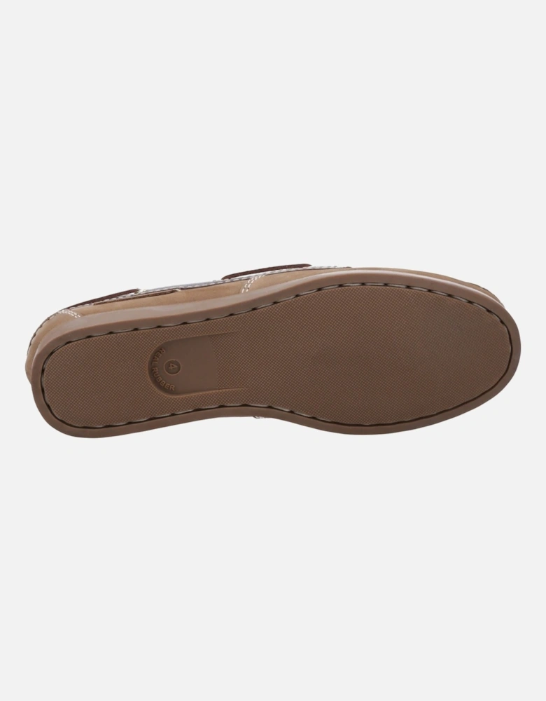 Waterlane Leather Women's Taupe/Brown Boat Shoes
