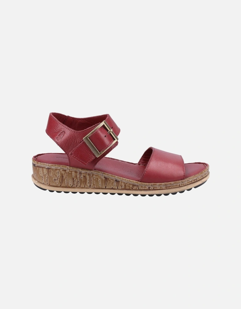 Ellie Leather Women's Bordeaux Sandals