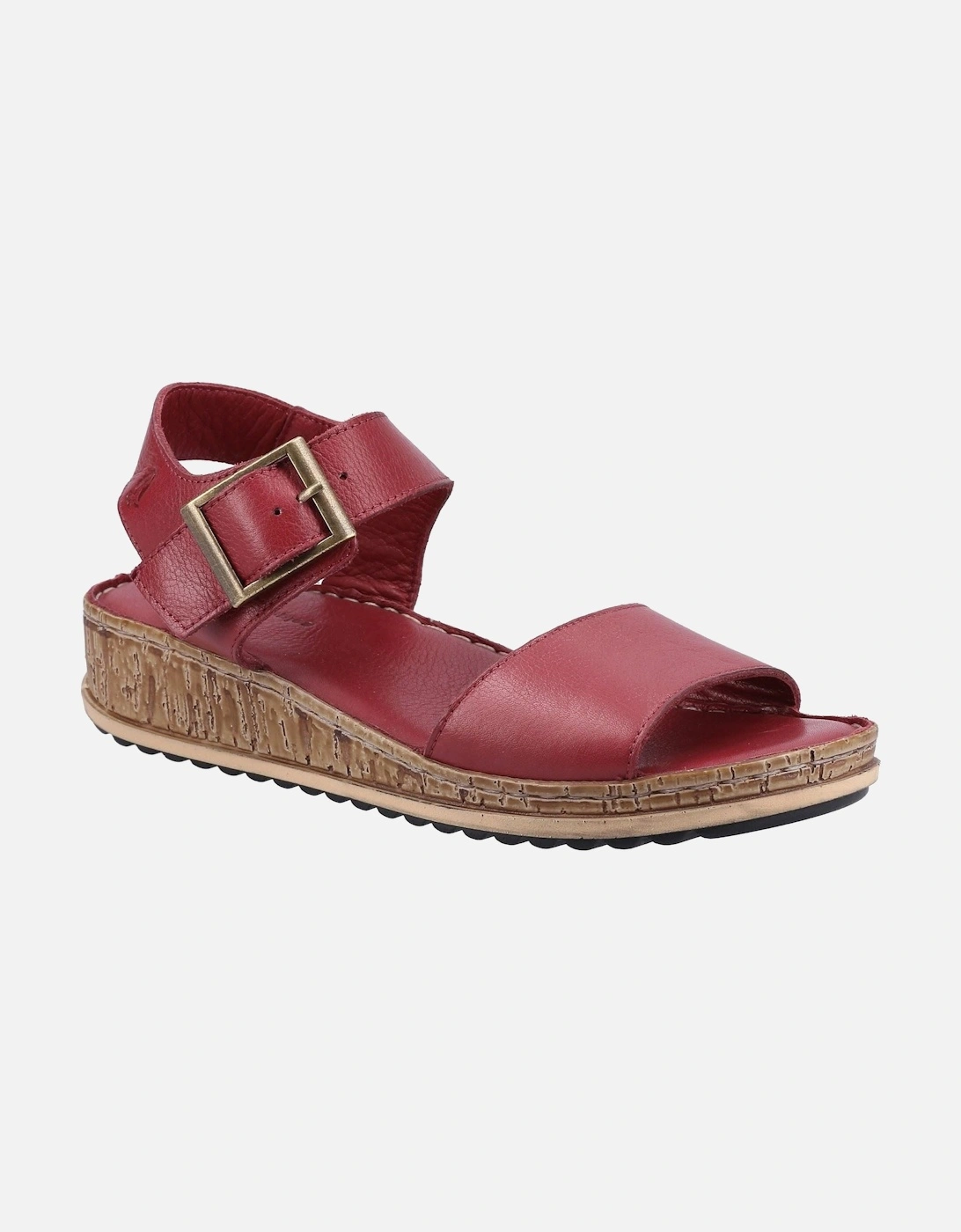 Ellie Leather Women's Bordeaux Sandals, 5 of 4