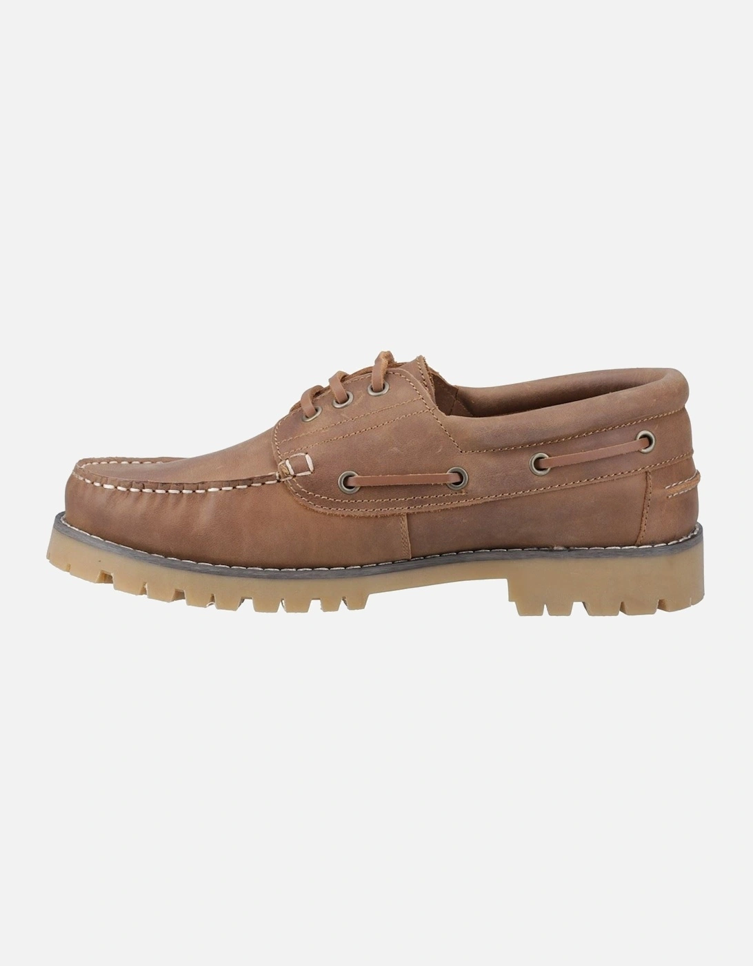 Inglecote Leather Men's Camel Boat Shoes