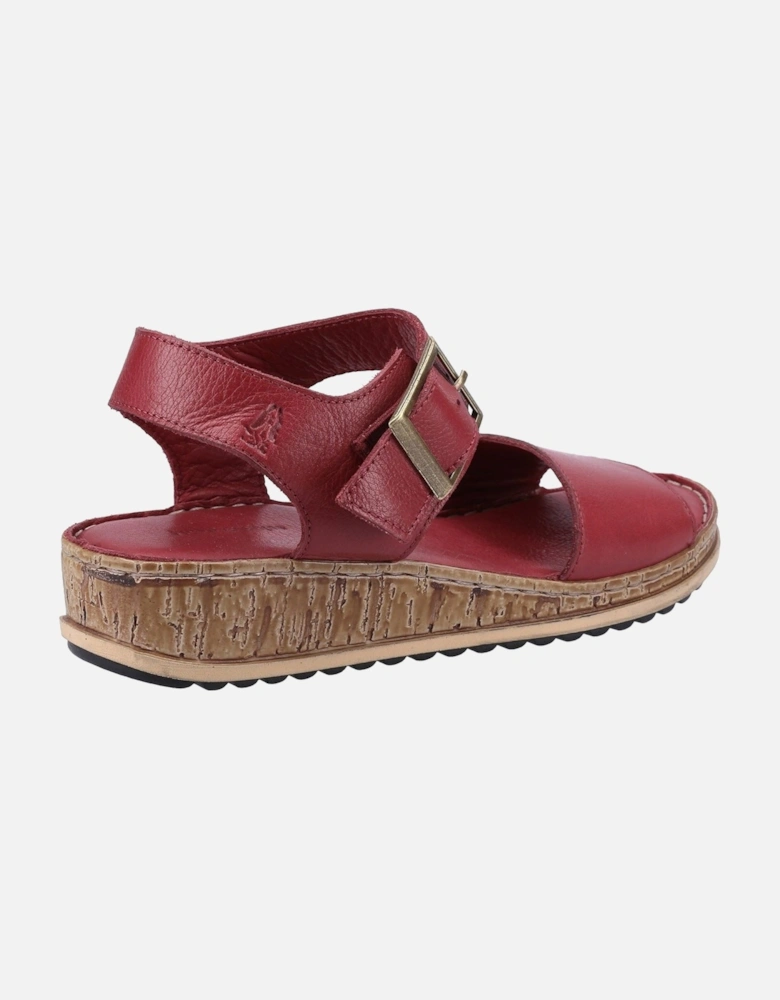 Ellie Leather Women's Bordeaux Sandals