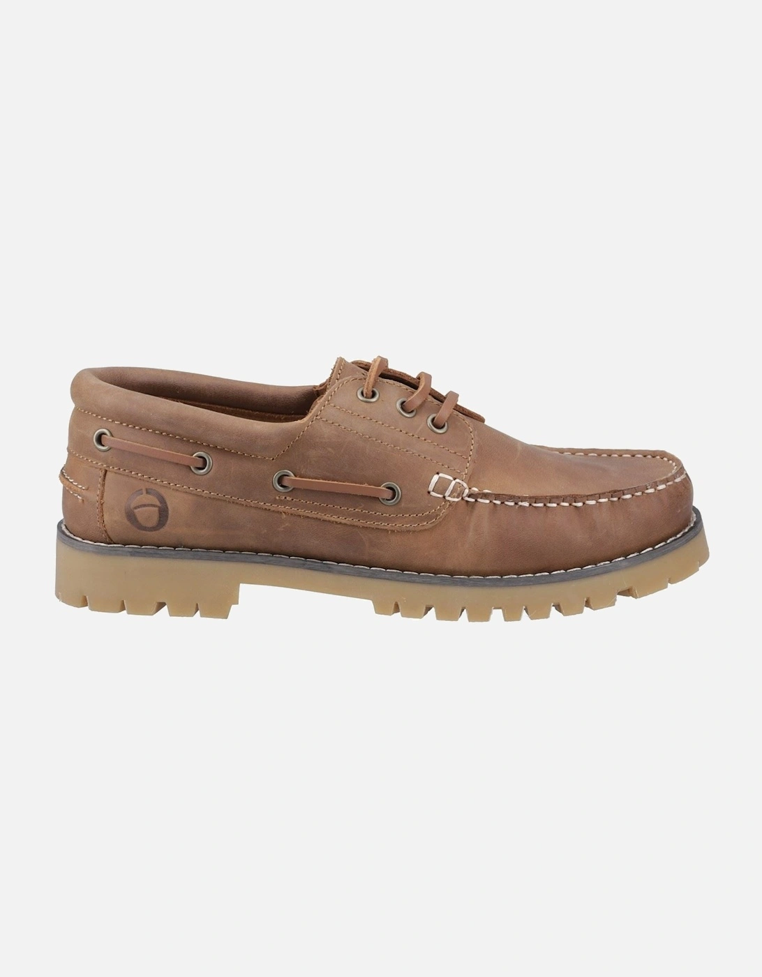 Inglecote Leather Men's Camel Boat Shoes