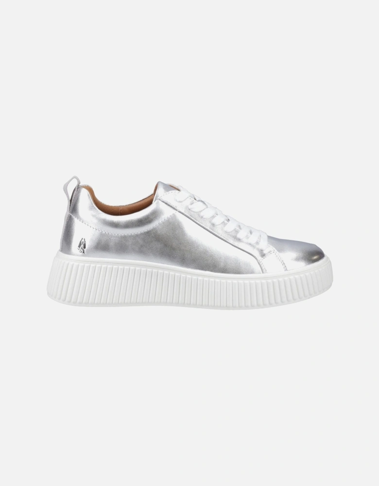 Harlow Leather Women's Silver Trainers