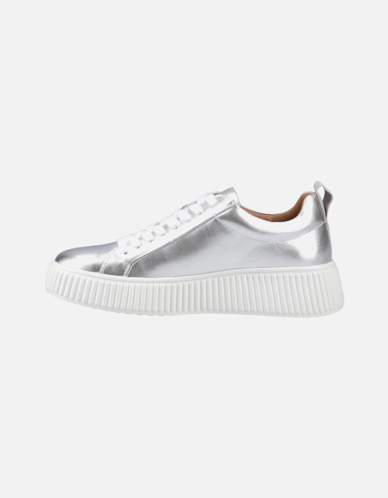 Harlow Leather Women's Silver Trainers