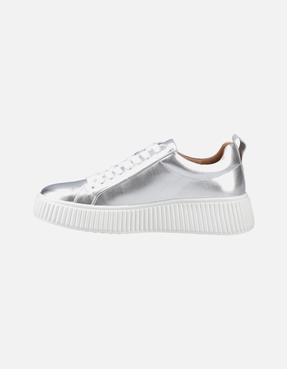 Harlow Leather Women's Silver Trainers
