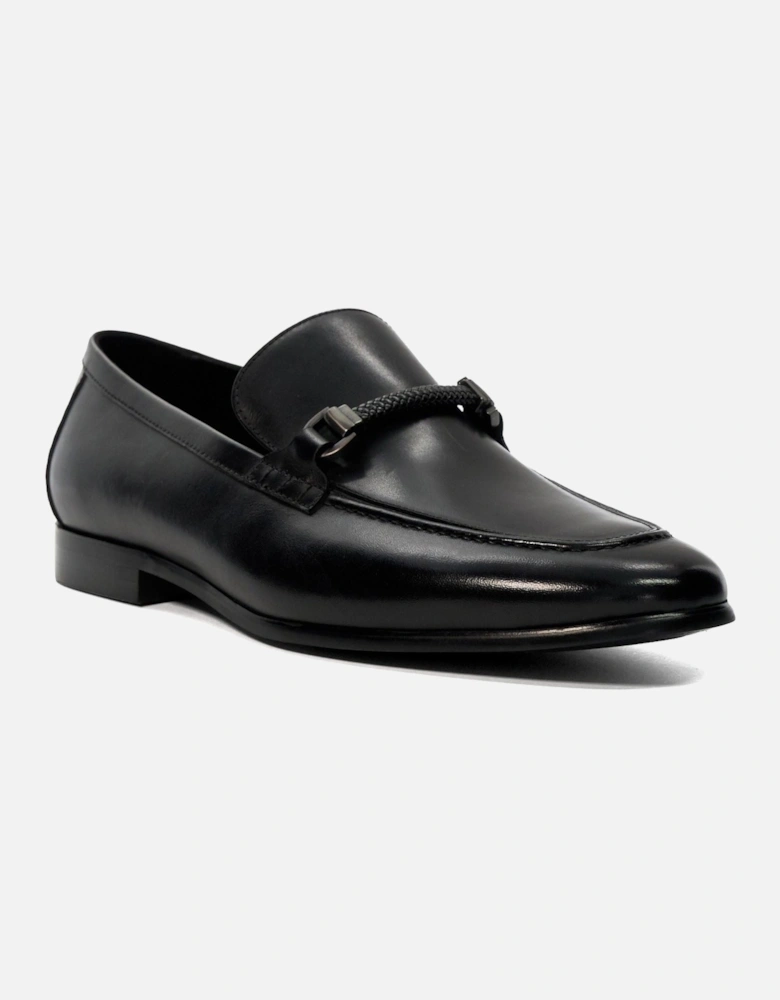 Dune Scilly Leather Men's Black Loafers