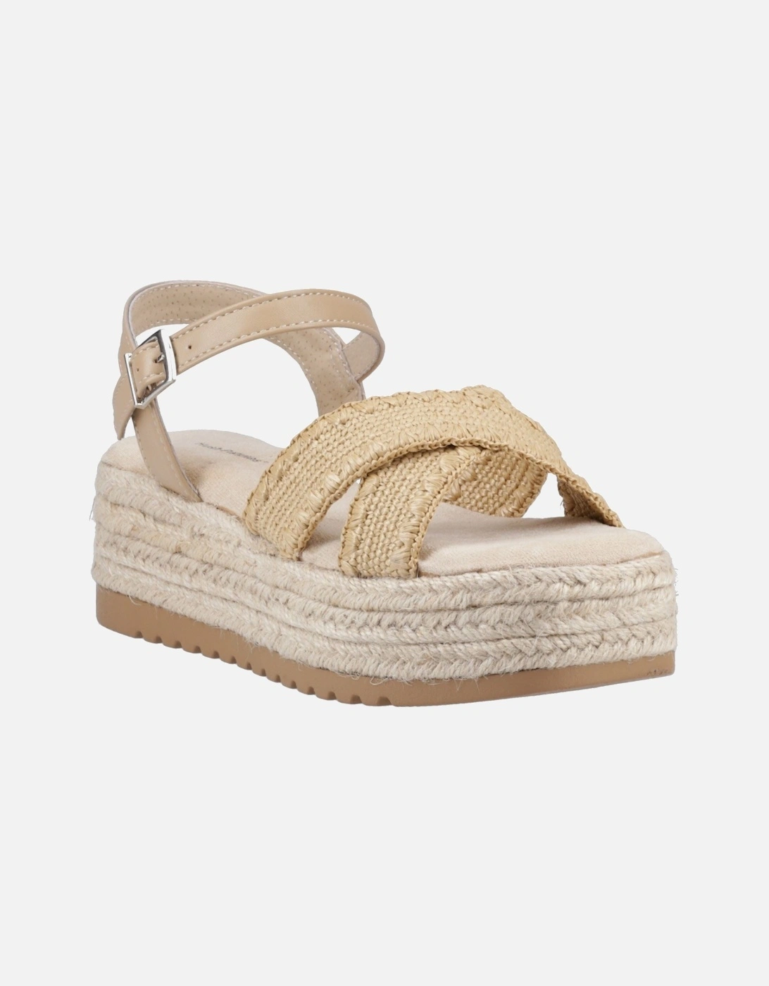 Hush Puppies Women's Hush Puppies Jemma Espadrille Polyurethane Women's Tan Sandals - Brown