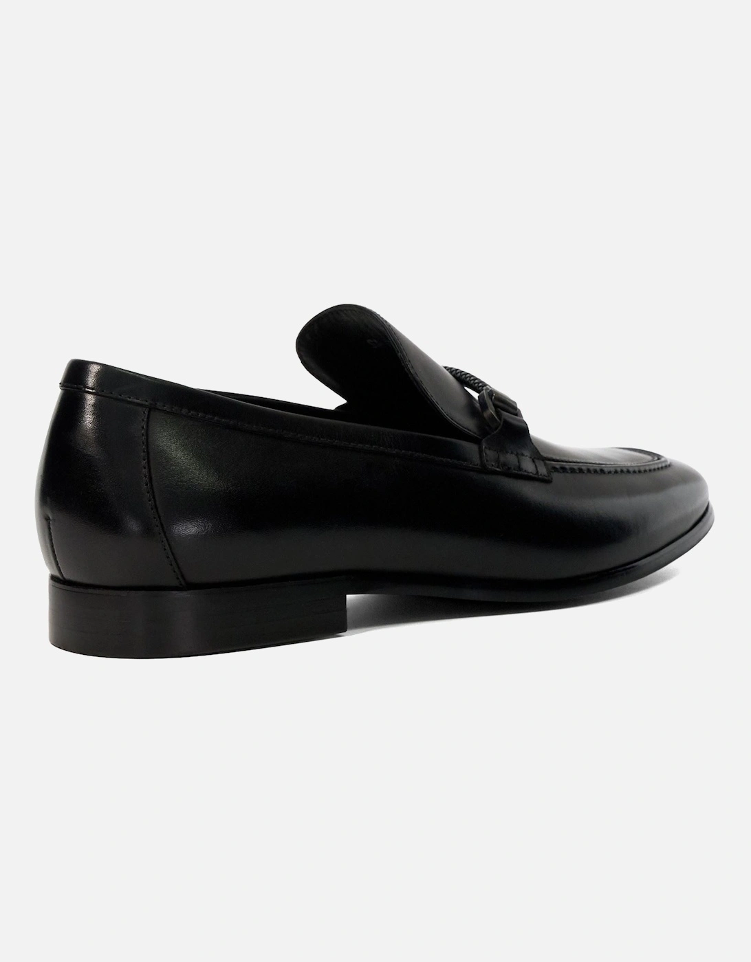 Dune Scilly Leather Men's Black Loafers
