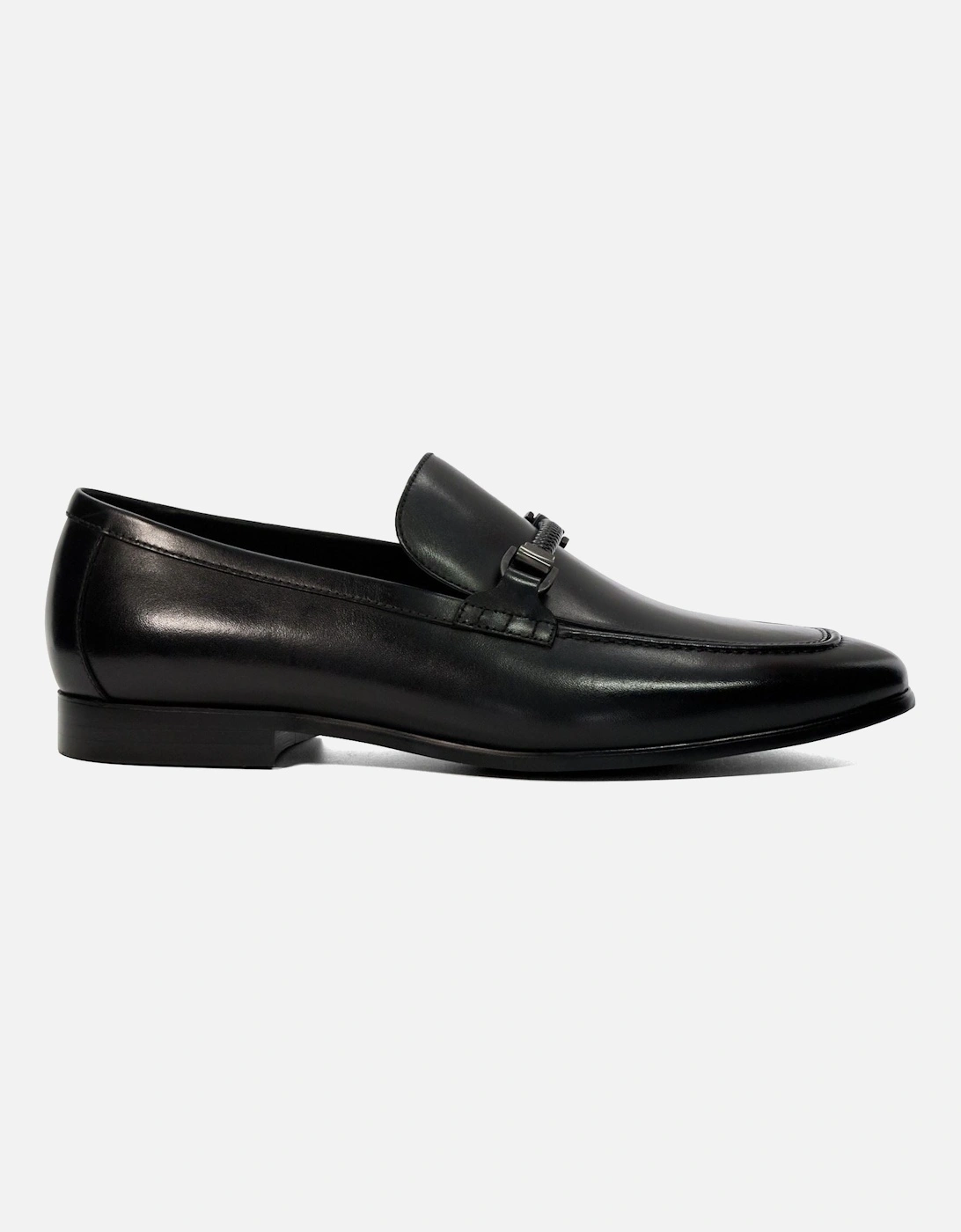 Dune Scilly Leather Men's Black Loafers