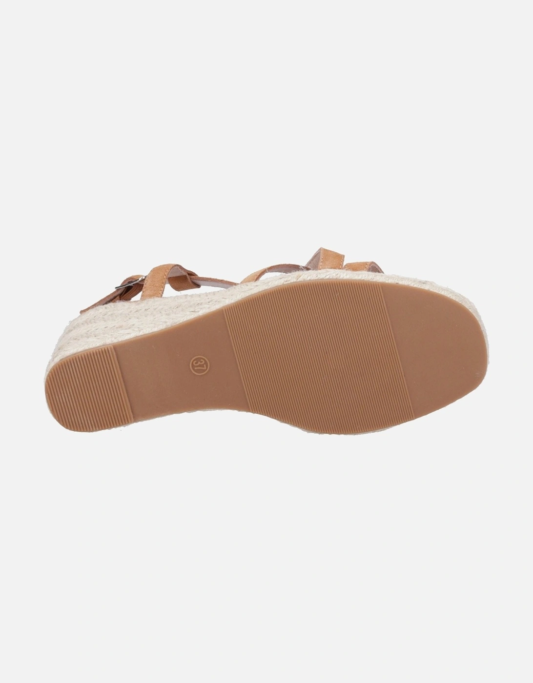 Jenny Espadrille Wedge Suede Women's Tan Wedges