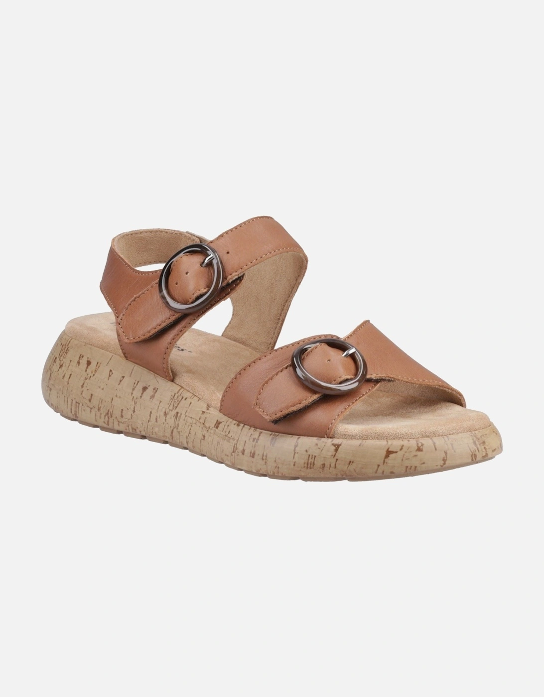 Hush Puppies Women's Hush Puppies Alison Leather Women's Tan Sandals - Brown