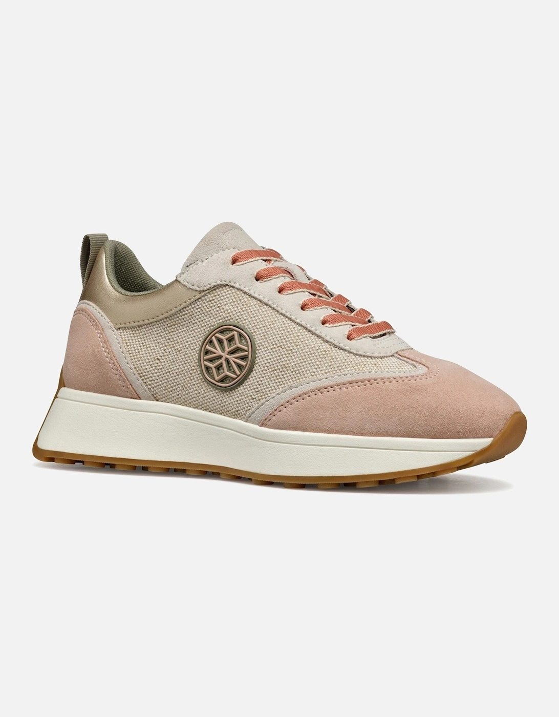 D AMABEL Synthetic Women's Light Sand/Light Taupe Trainers, 6 of 5