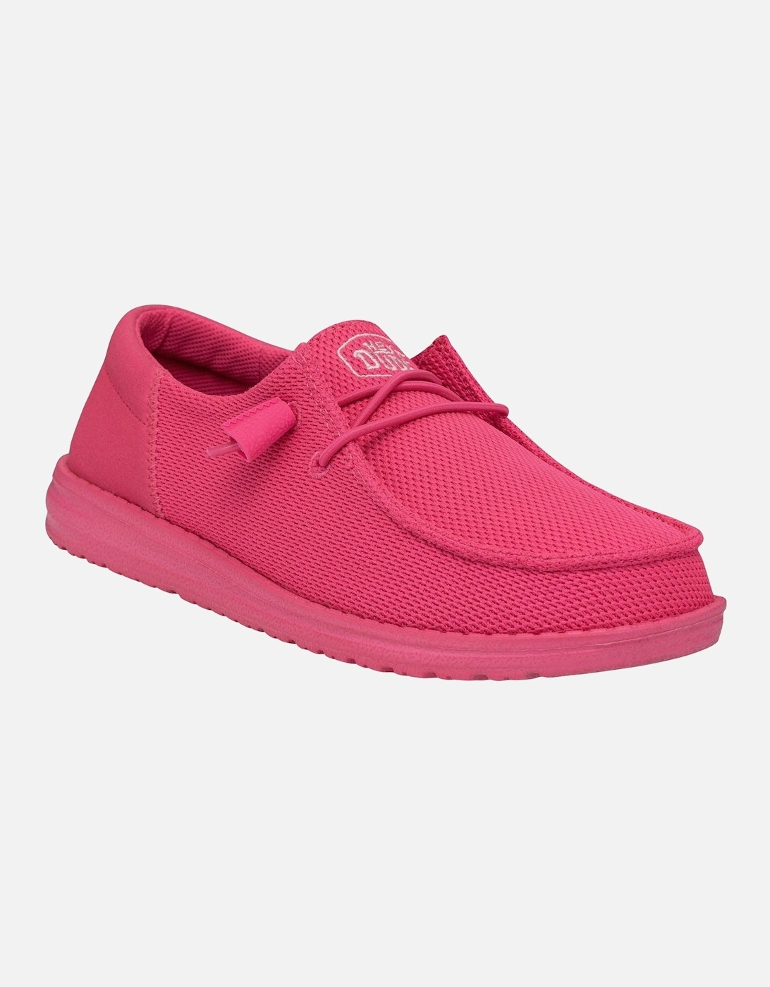 HEYDUDE Wendy Funk Mono Polyester Women's Electric Pink Moccasins Shoes, 9 of 8