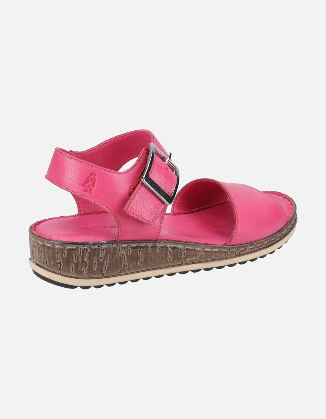 Hush Puppies Ellie Women's Leather Wedge Sandals in Pink, UK Size 7 - Image 4