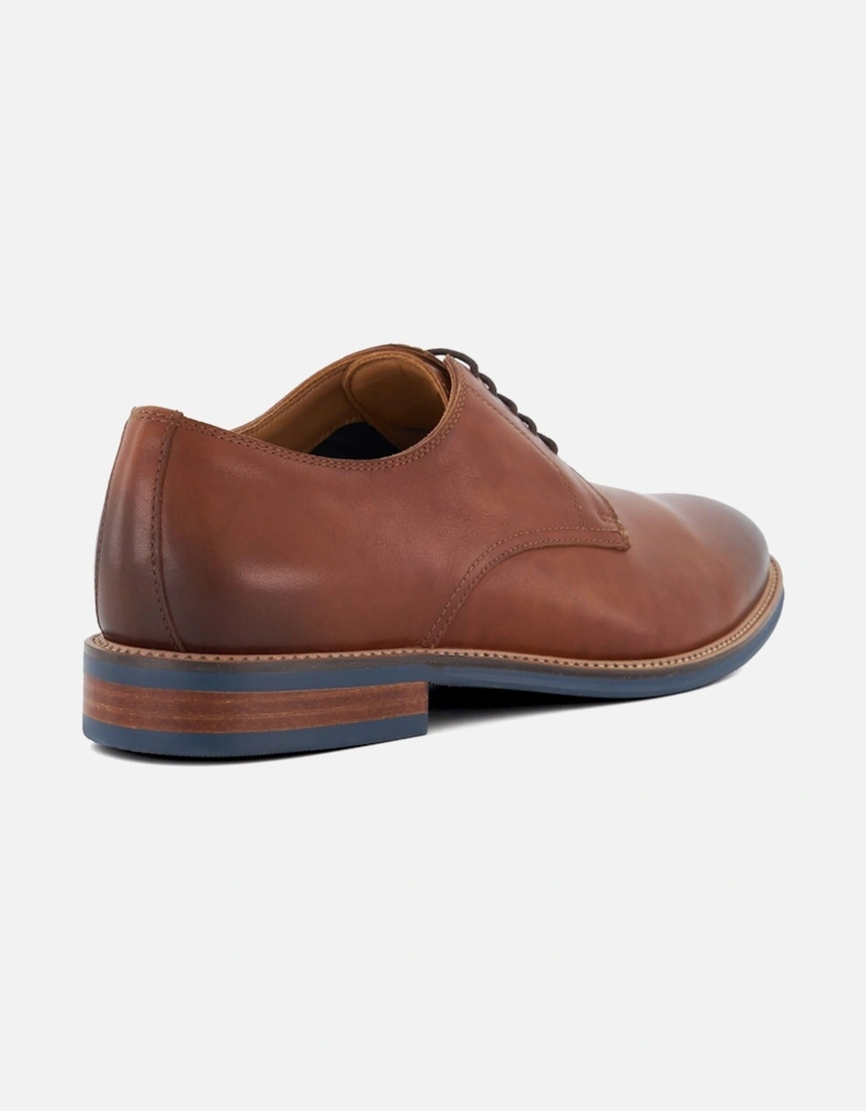 Dune Stanley Leather Men's Tan Lace-Up Shoes