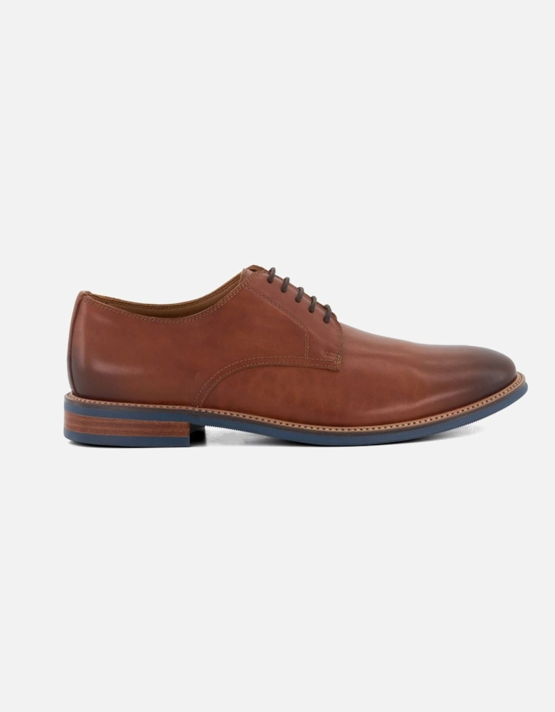 Dune Stanley Leather Men's Tan Lace-Up Shoes