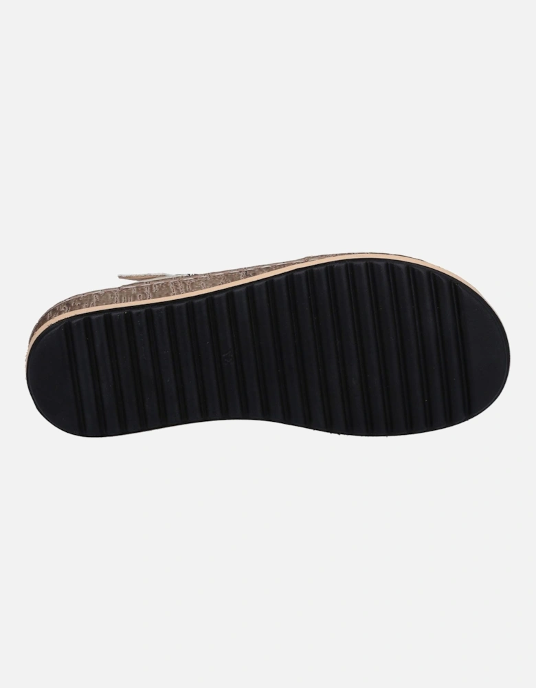 Ellie Leather Women's Gold Sandals