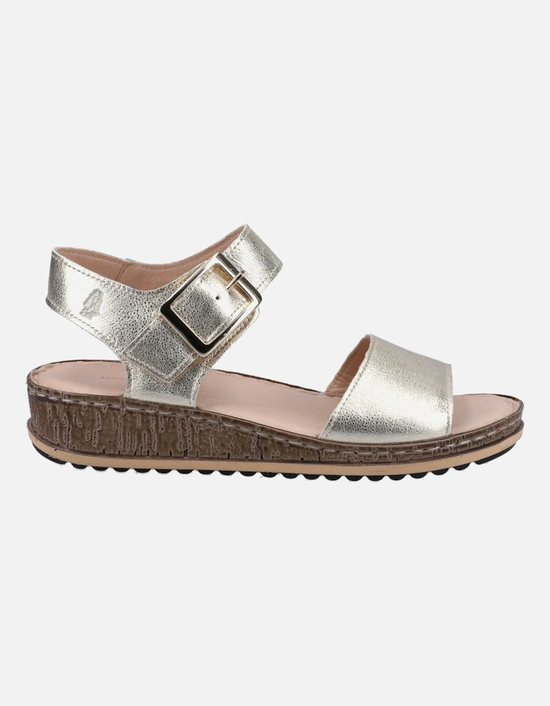 Ellie Leather Women's Gold Sandals