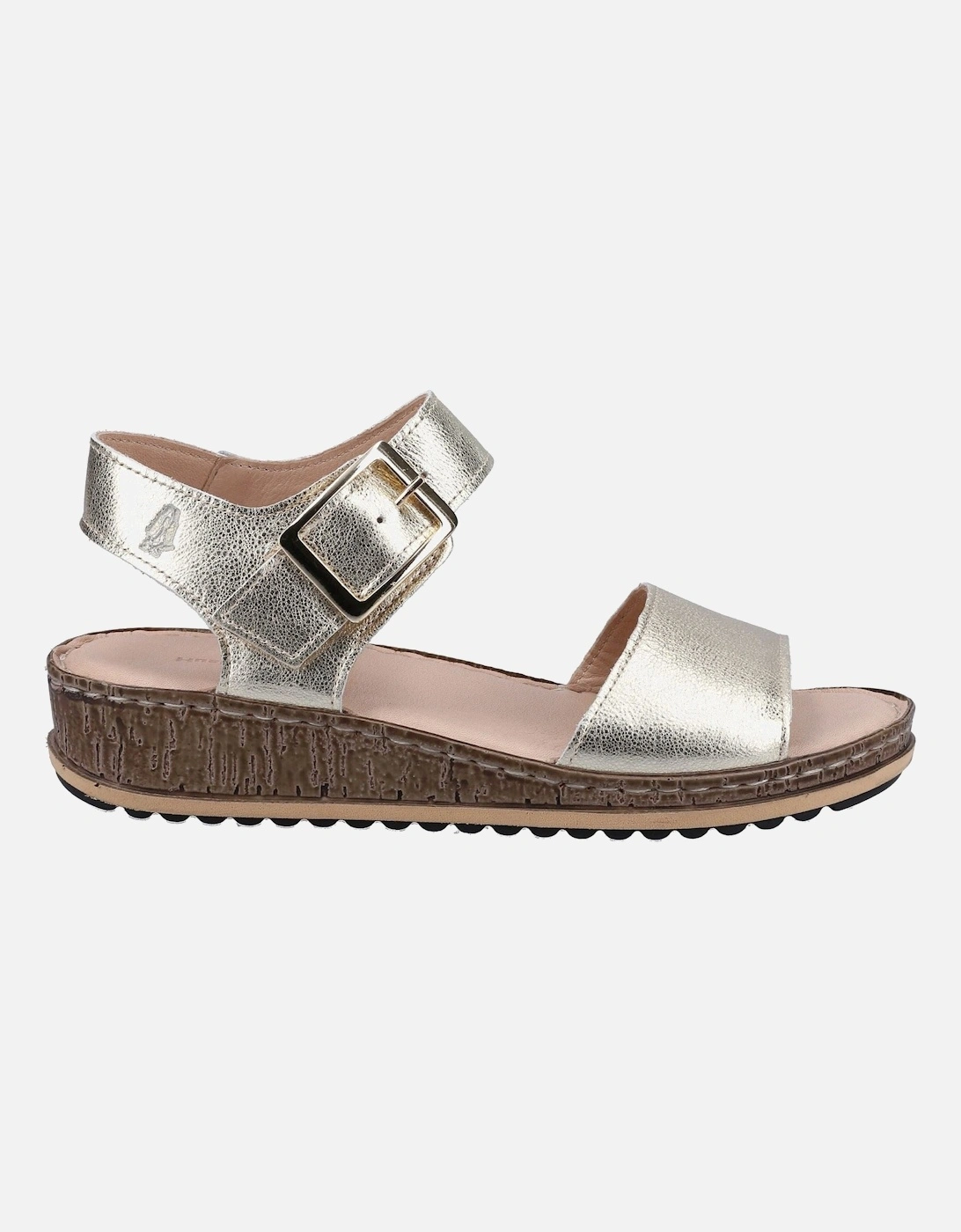 Ellie Leather Women's Gold Sandals