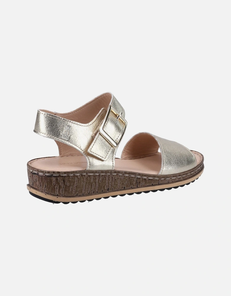 Ellie Leather Women's Gold Sandals