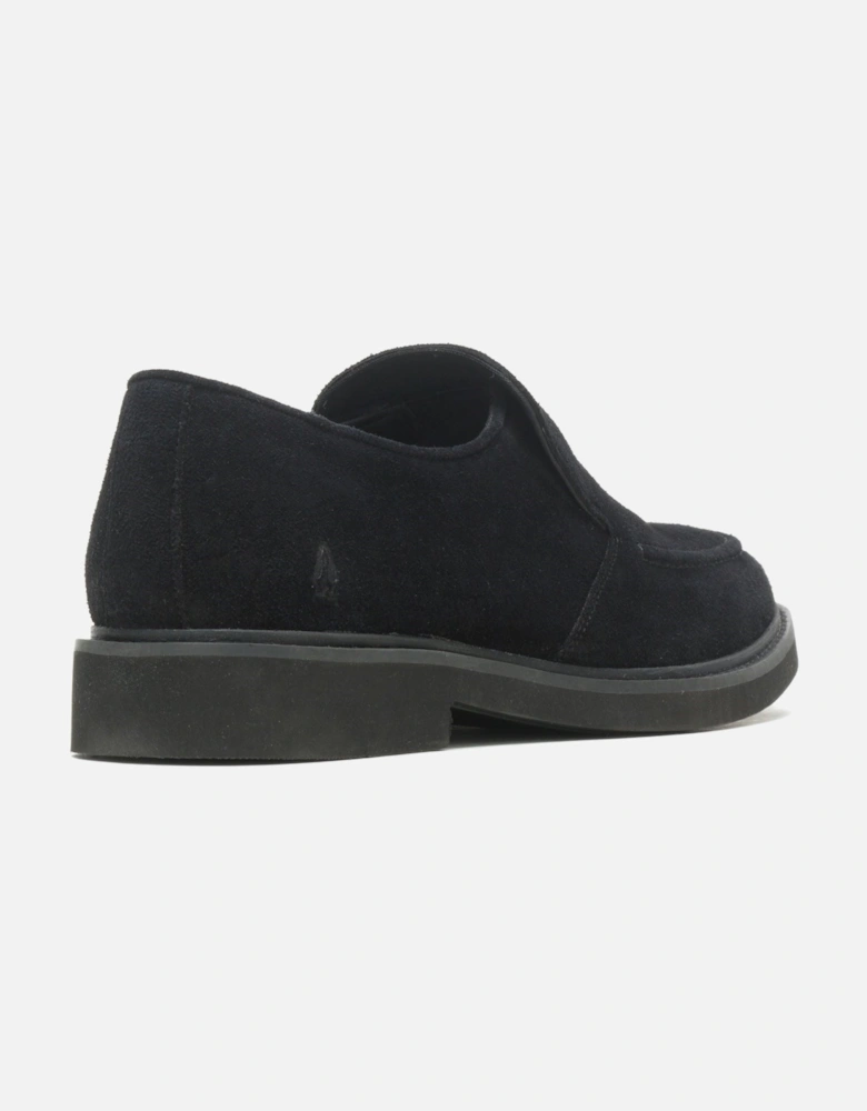Earl Slip On Suede Men's Black Loafers
