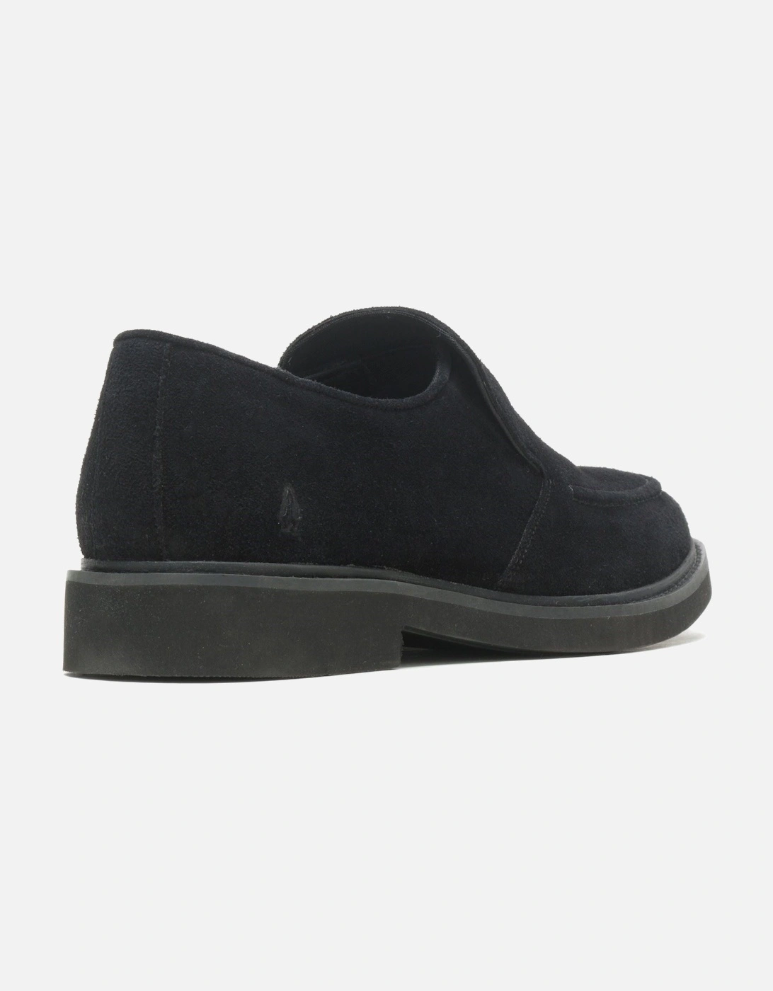 Earl Slip On Suede Men's Black Loafers