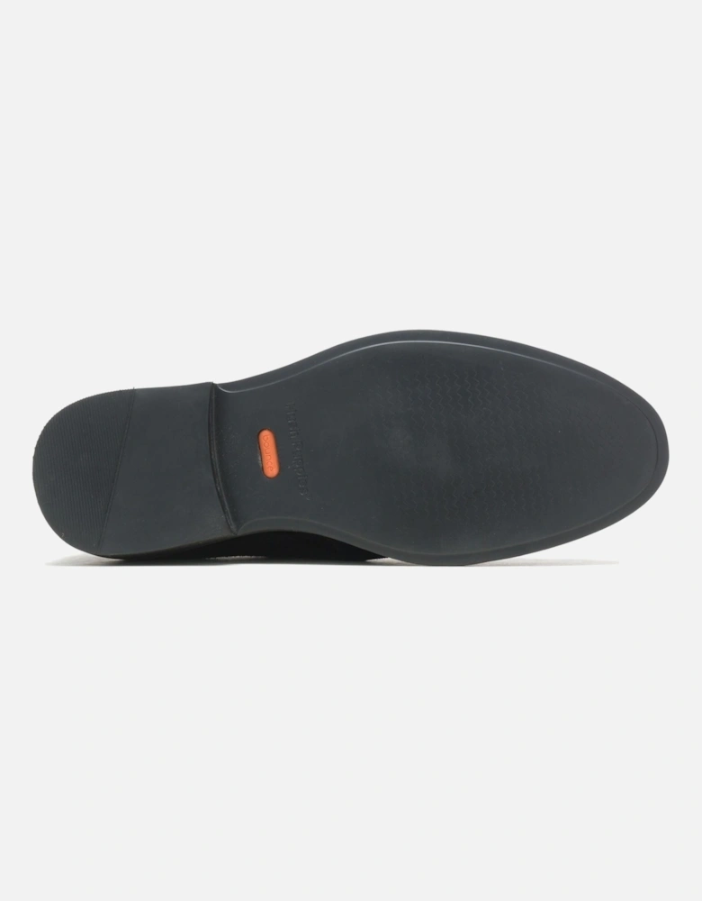 Earl Slip On Suede Men's Black Loafers