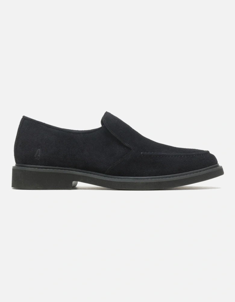 Earl Slip On Suede Men's Black Loafers