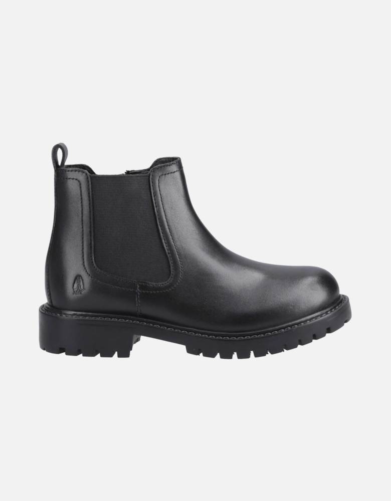 Ariella Chelsea Leather Girls's Black Boots