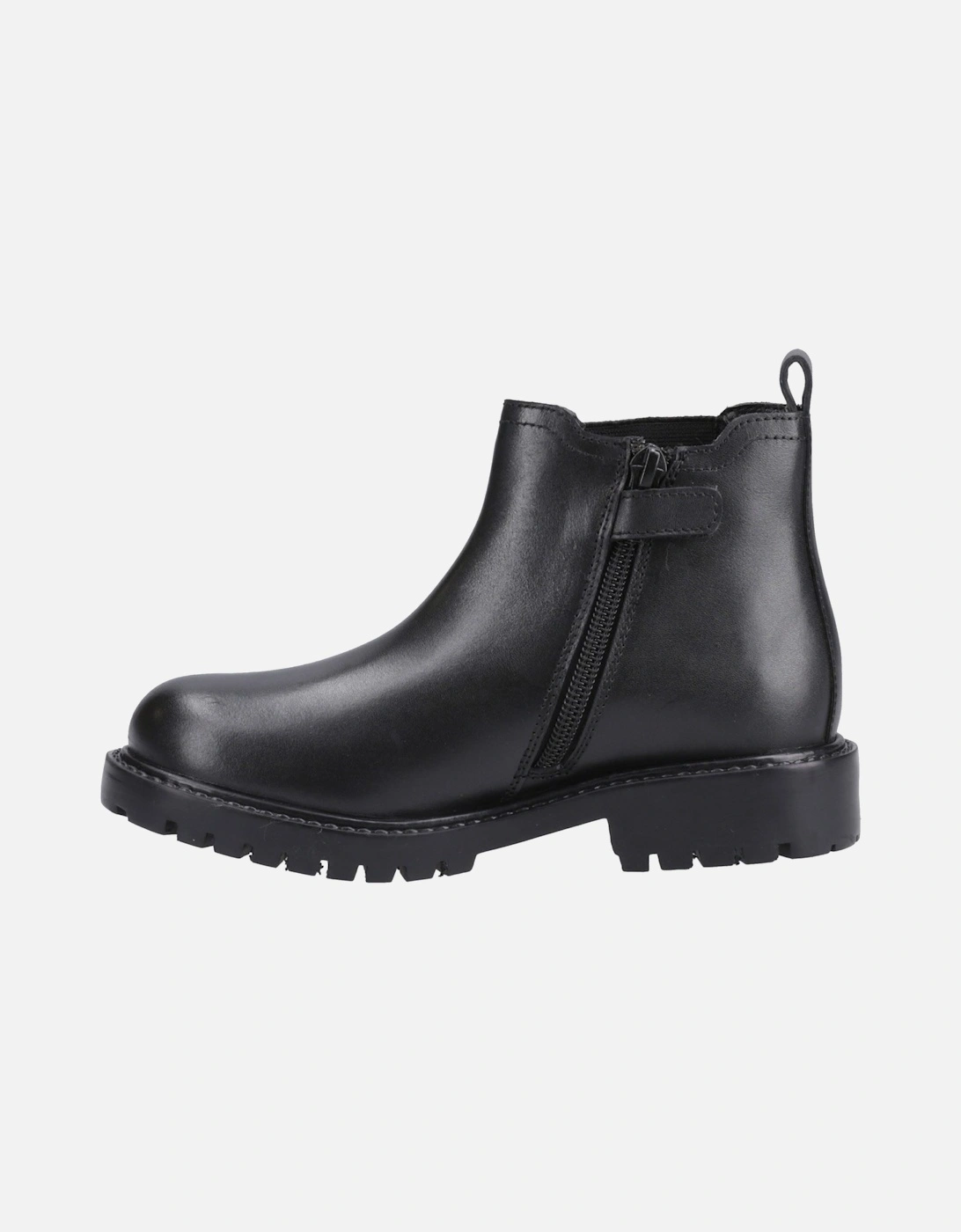 Ariella Chelsea Leather Girls's Black Boots