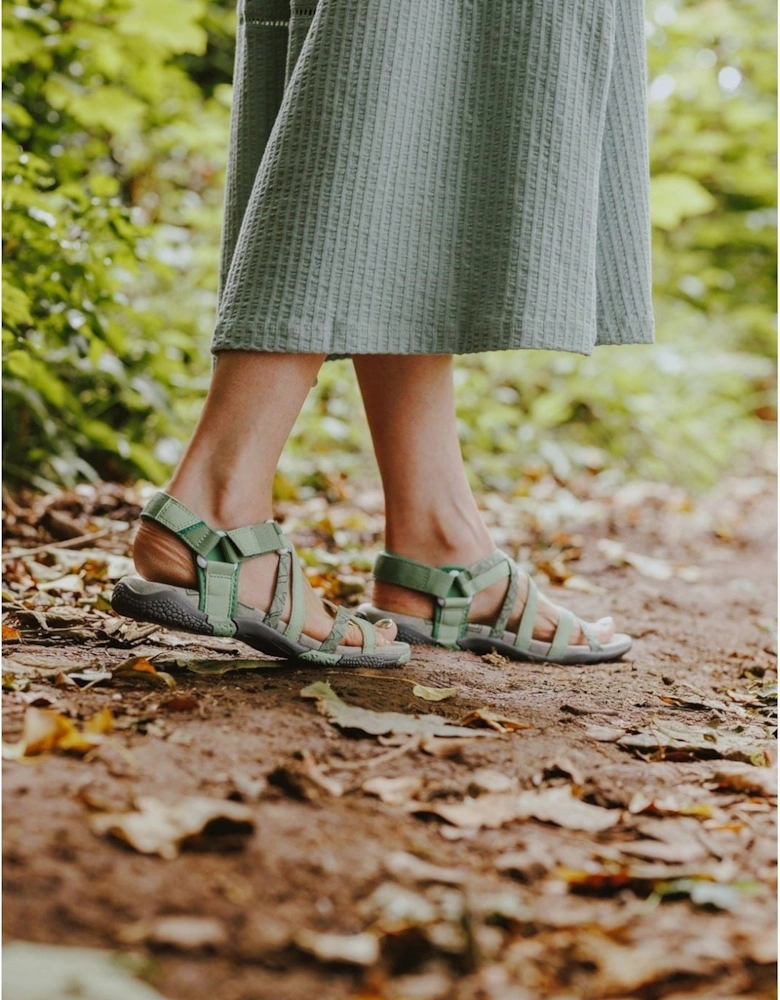 Sunhill Nubuck Women's Green Sandals