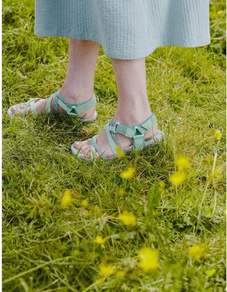 Sunhill Nubuck Women's Green Sandals
