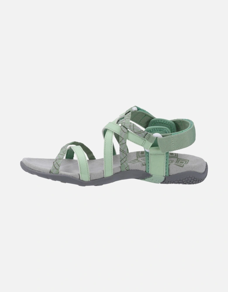 Sunhill Nubuck Women's Green Sandals